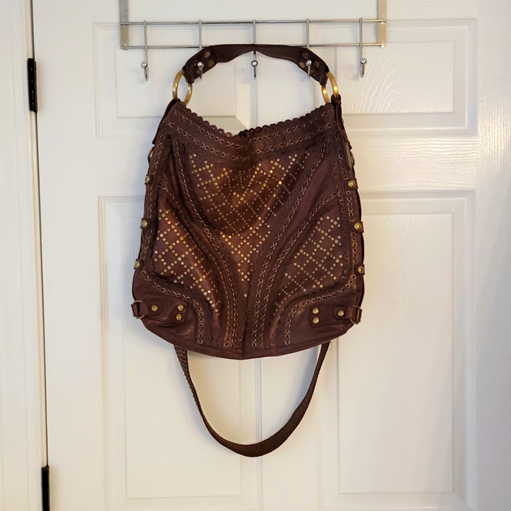 Huge Isabella Fiore bag with extensive metal stud detail